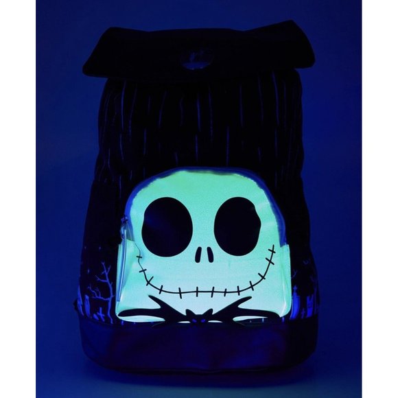 The Nightmare Before Christmas Jack Glow In The Dark Slouch Backpack Loungefly main image 10